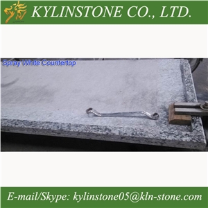 Spray White Granite Kitchen Countertops, Seawave White Granite Worktops