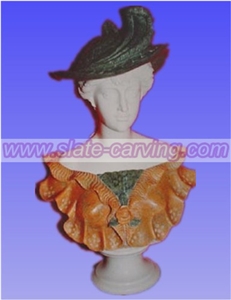 China Multicolor Marble Bust, Multicolor Marble Sculpture & Statue