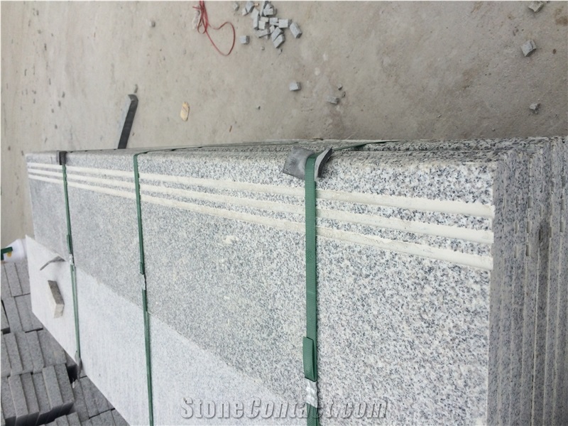 G603 Grey Granite Stair Treads, Stair Case
