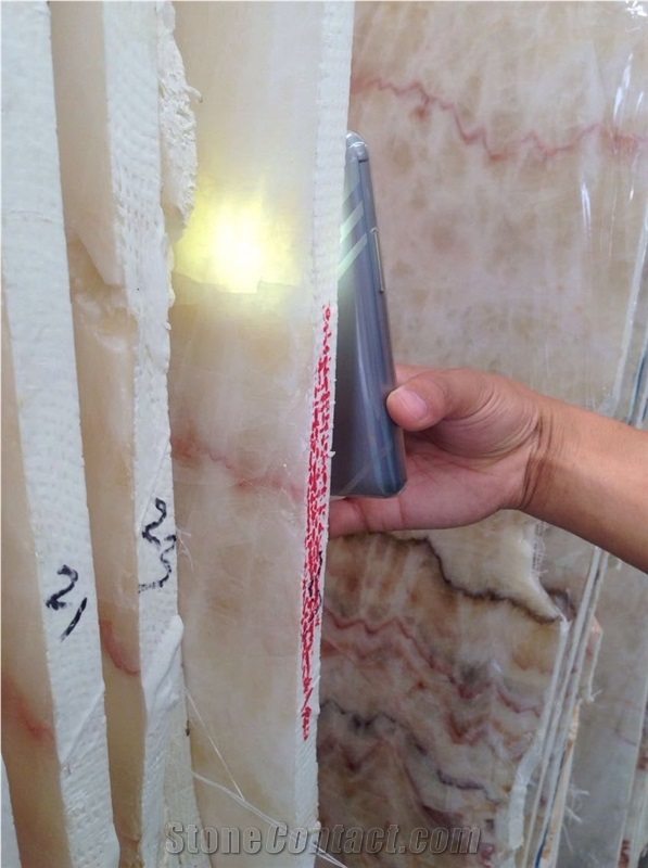 White Translucent Onyx Slab,White Jade Polished Slab & Tile, Rainbow White Onyx
