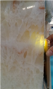 White Translucent Onyx Slab,White Jade Polished Slab & Tile, Rainbow White Onyx