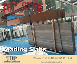 Guizhou Wood Marble Slabs & Tiles Coffee Wood Line