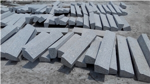 G341 Granite Kerbstones for Norway Market, 13/25(Fas 5*15) Flamed or Bush Hammered