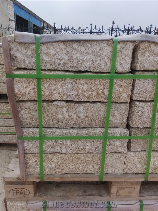 Rough Pineapple Yellow Granite Kerb,Kerbstone,Curb,Curbstone,Side Stone,Road Stone