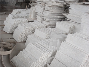 Beautiful White Culture Wall Stone, Crystal White Marble Cultured Stone