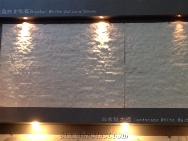 Quarry Owner Of Crystal White Marble Cultured Stone, Exposed Wall Stone
