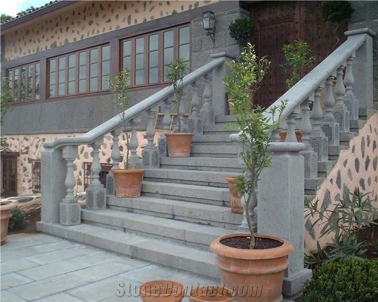 Interior Staircase with Piedra Gris De Canteria De Arucas