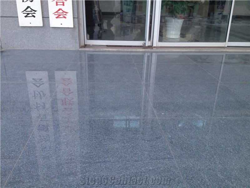 Shandong Royal Grey Granite Tiles & Slabs, Royal Royal Granite/Dark Grey Granite/Qilu Grey Granite
