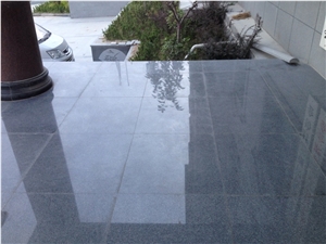Shandong Royal Grey Granite Tiles & Slabs, Royal Royal Granite/Dark Grey Granite/Qilu Grey Granite