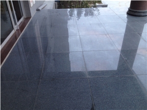 Shandong Royal Grey Granite Tiles & Slabs, Royal Royal Granite/Dark Grey Granite/Qilu Grey Granite