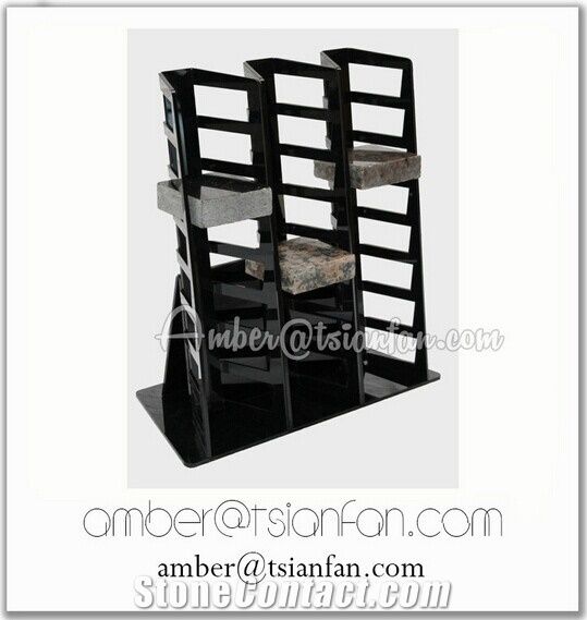 Metal Granite And Marble Stone Display Table Rack