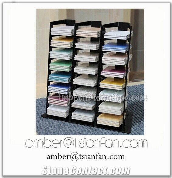 Metal Granite And Marble Stone Display Table Rack