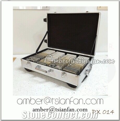 Stone Sample Traveling Suitcase For Granite , Marble