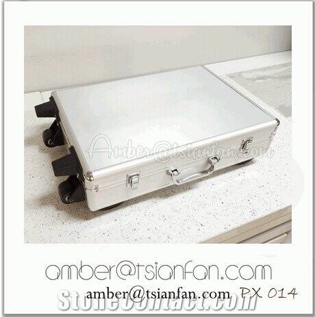 Stone Sample Traveling Suitcase For Granite , Marble