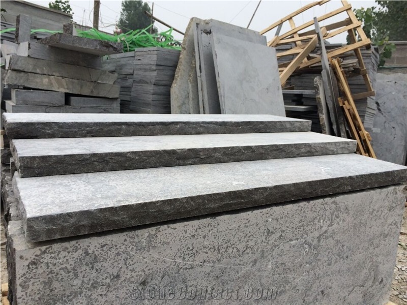 Chateau Limestone/Blue Limestone Deck Steps