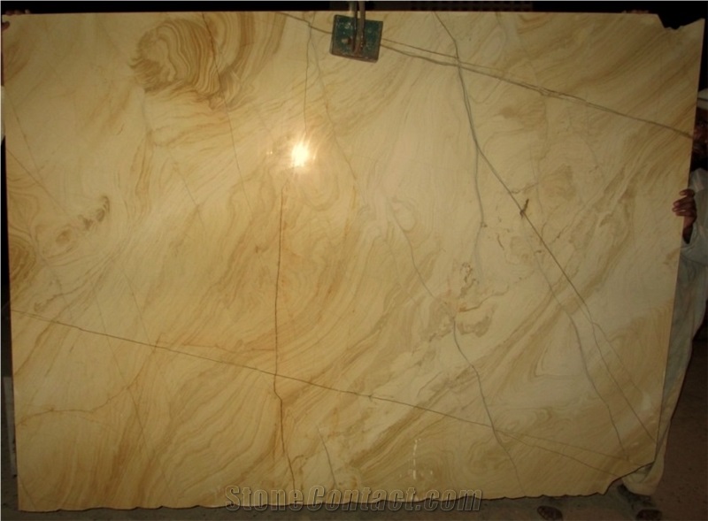 Teak Wood Burma Marble Tiles & Slabs, Yellow Marble Pakistan Tiles & Slabs