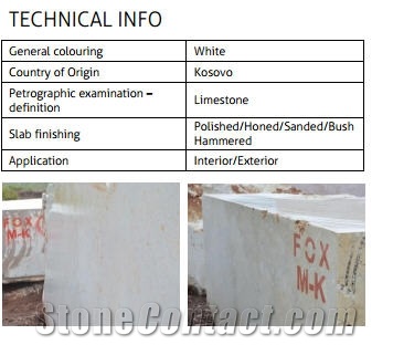 Bianco Illirico Marble Blocks