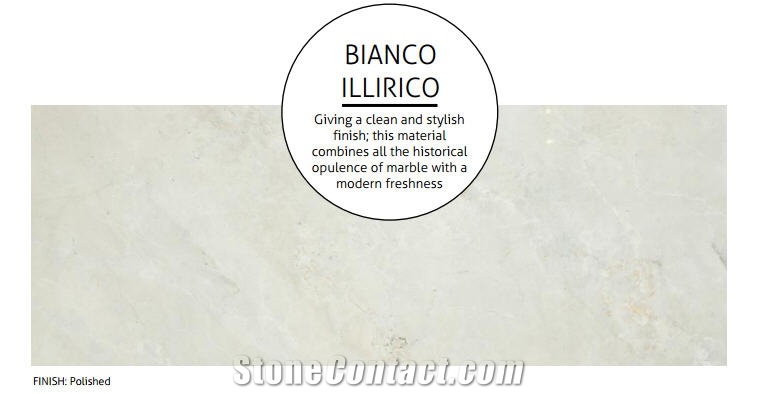 Bianco Illirico Marble Slabs, Tiles