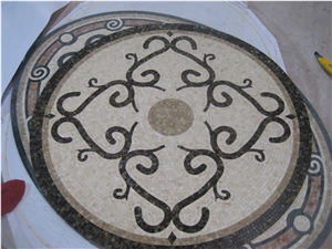 Natural Stone Mixed Mosaic Medallion