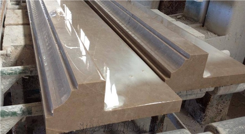 Marble Polished Building Ornaments, Mouldings Komani limestone