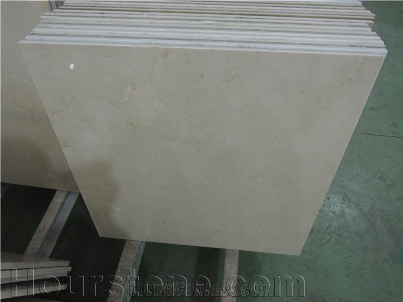 Crema Marfil Composite Tiles, Spain Beige Marble with Ceramic Tiles