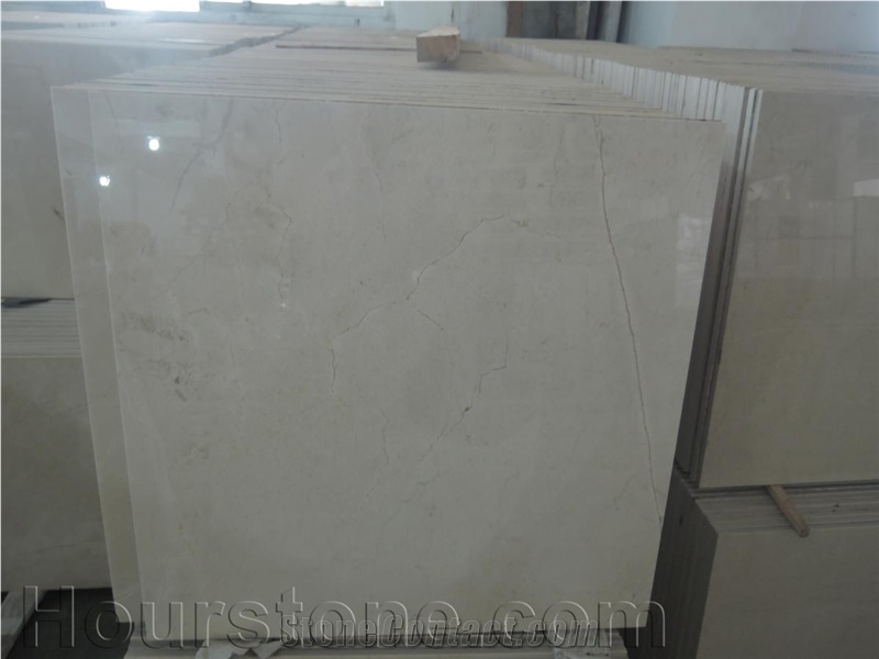 Crema Marfil Composite Tiles, Spain Beige Marble with Ceramic Tiles