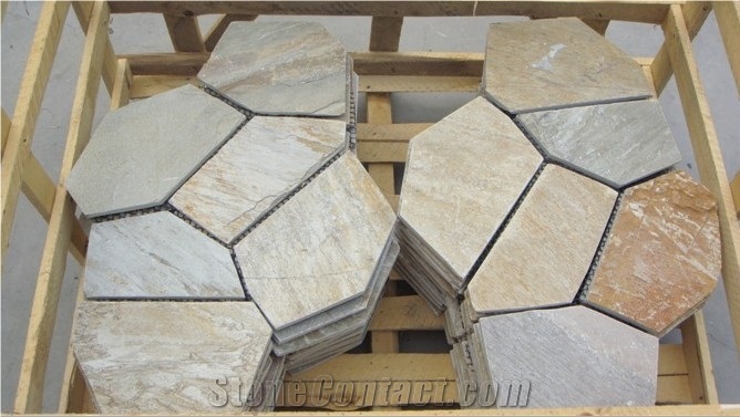 Crazy Multicolor Slate Random Mesh Paving