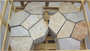 Crazy Multicolor Slate Random Mesh Paving