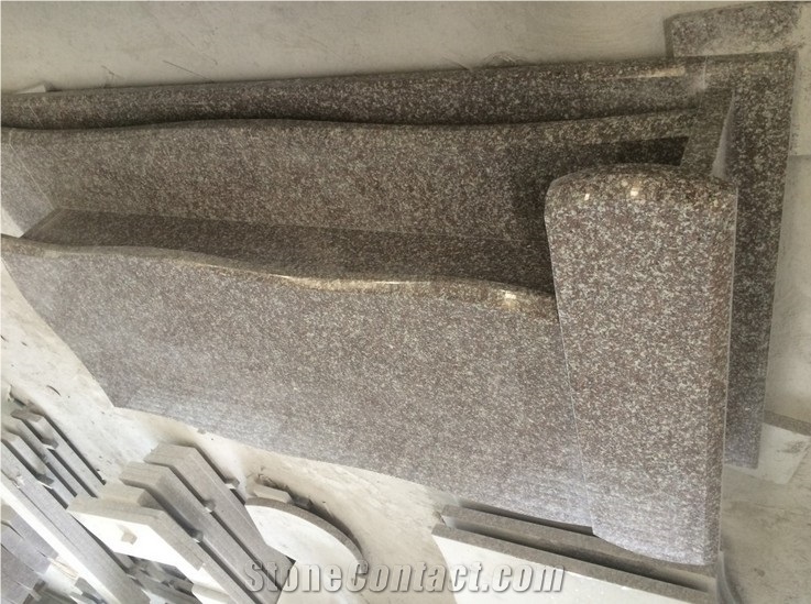 G664 Granite Poland Style Monument & Tombstone
