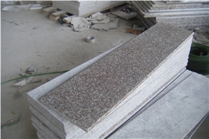 G664 Granite Stairs & Steps, Pink Granite Stair Treads