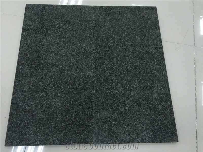 Cheap and a Grade Green Galaxy Granite Tile & Slab, China Green Granite