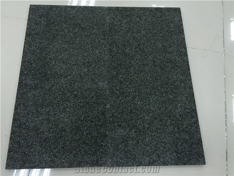 Cheap and a Grade Green Galaxy Granite Tile & Slab, China Green Granite