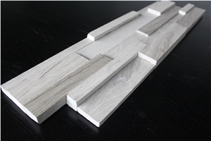 Chenille White Marble Stacker Cultured Stone Slabs & Tiles, China White Marble