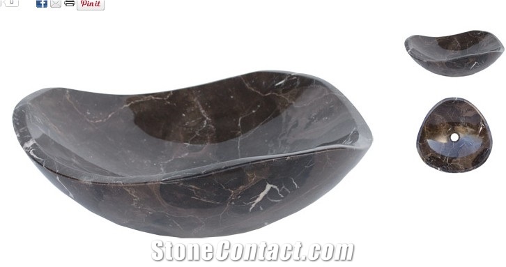China Beige Marble Sinks & Basins, Bathroom Sink with Customer"S Demanding