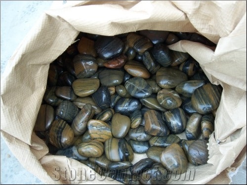 China White Marble Pebble River Stone