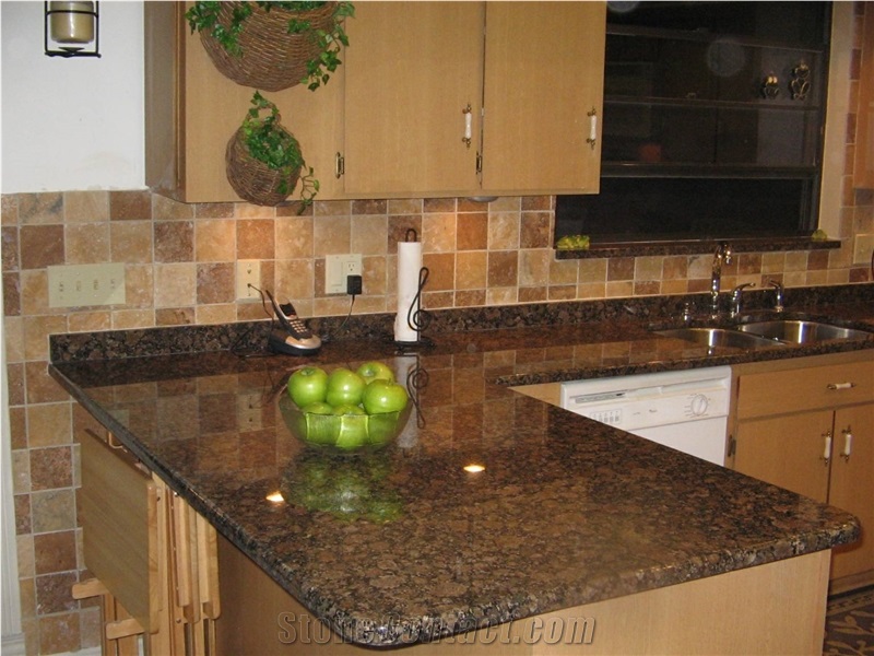 Granite Kitchen,Granite Countertops,Imported Granite,Baltic Brown Kitchen Countertops