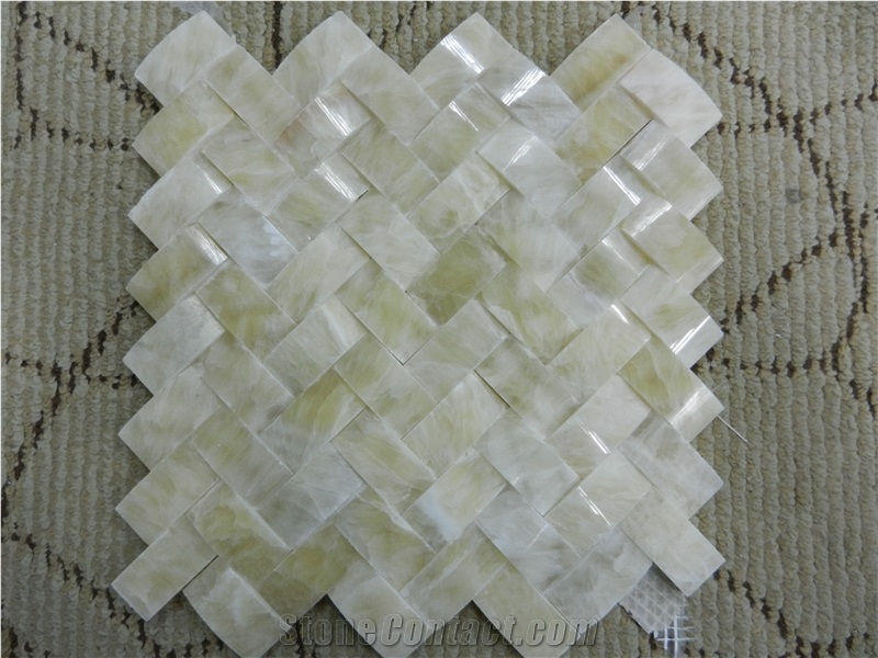 Honey Onyx Mosaic- Beautiful 3d Designcheap Price, Honey Mosaic Yellow Onyx Mosaic