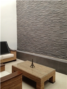 Hot Purple Wood Sandstone Stackstone Wall Cladding Tiles & Slabs