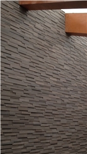 Hot Purple Wood Sandstone Stackstone Wall Cladding Tiles & Slabs