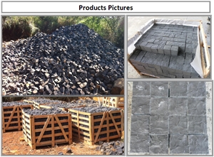 Jumbo Black Granite Cube Stone
