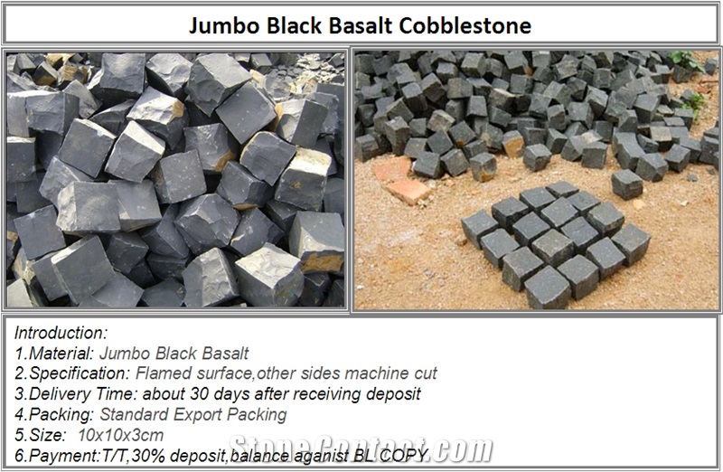 Jumbo Black Granite Cube Stone