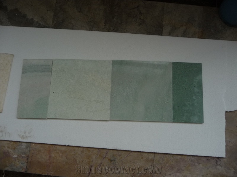 Light Emerald Green Marbles Slabs & Tiles from China