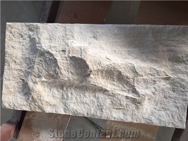 Moca Cream Beige Limestone Mushroom Stone Wall Cladding