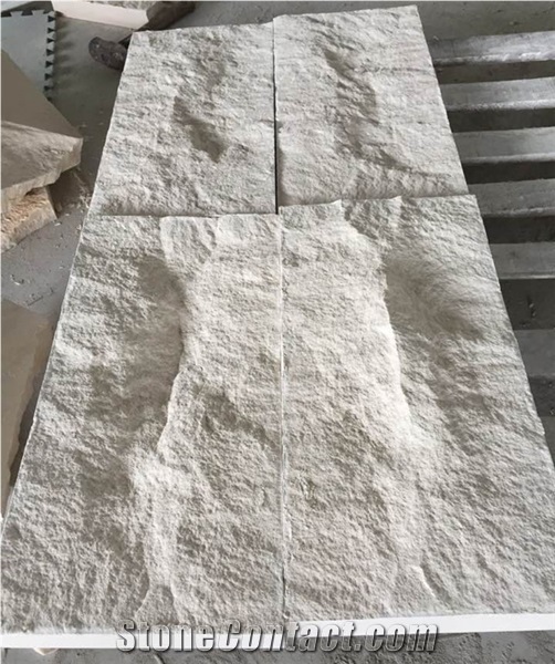Moca Cream Beige Limestone Mushroom Stone Wall Cladding