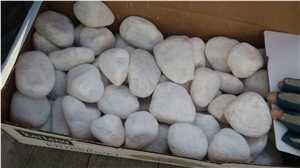 Popular and Hottest Snow White Tumbled Pebbles on Sales