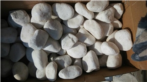 Popular and Hottest Snow White Tumbled Pebbles on Sales