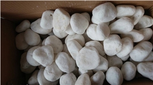 Popular and Hottest Snow White Tumbled Pebbles on Sales