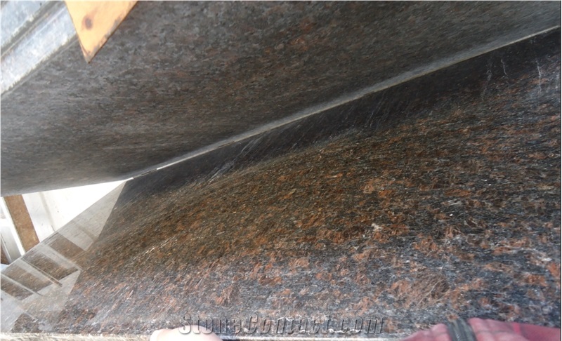 Popular Polished Tan Brown Granite Slabs & Tiles, India Brown Granite
