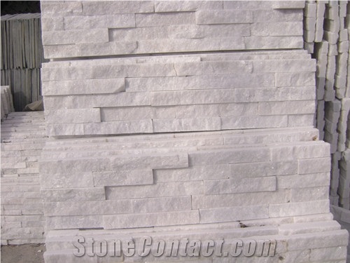 Popular White Quartzite Culture Stone Stack Stone For Wall Cladding, Decoration