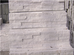 Popular White Quartzite Culture Stone Stack Stone For Wall Cladding, Decoration